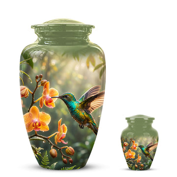 10 inch Large Urn with 1 Keepsake 3 inch