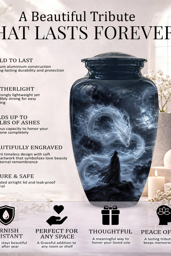 Dragon Cremation Urn - Mythical Dragon Memorial Urns For Human Ashes