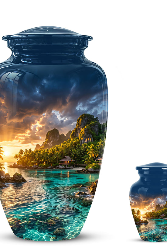 Beach Urns For Ashes - Sunset Scenic Memorial Urns For Nature Lovers
