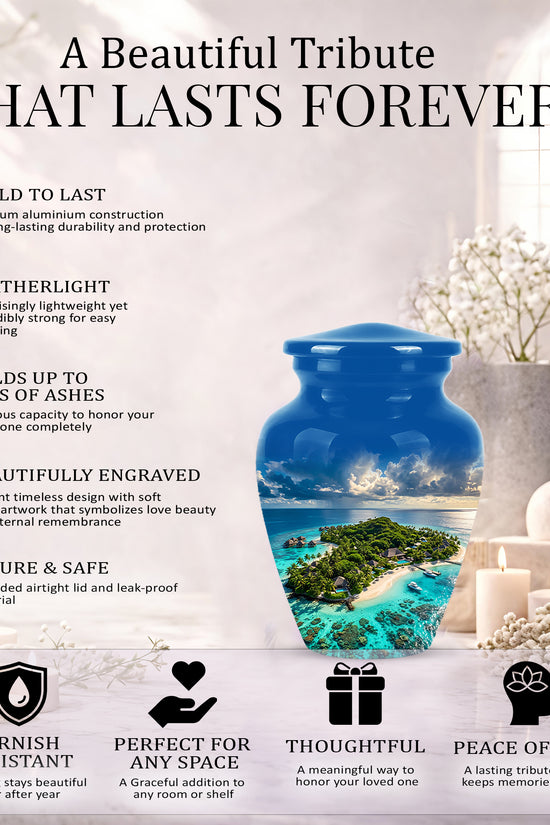 Beach Urns For Human Ashes - Custom Eternal Peaceful Tribute Urns