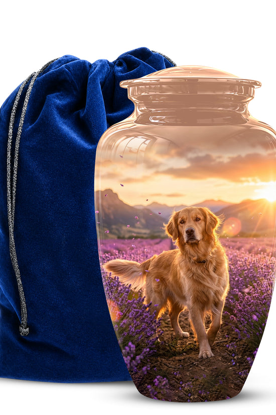 Golden Retriever Memorial Urn - Eternal Resting Urn For Pet Dog Ashes
