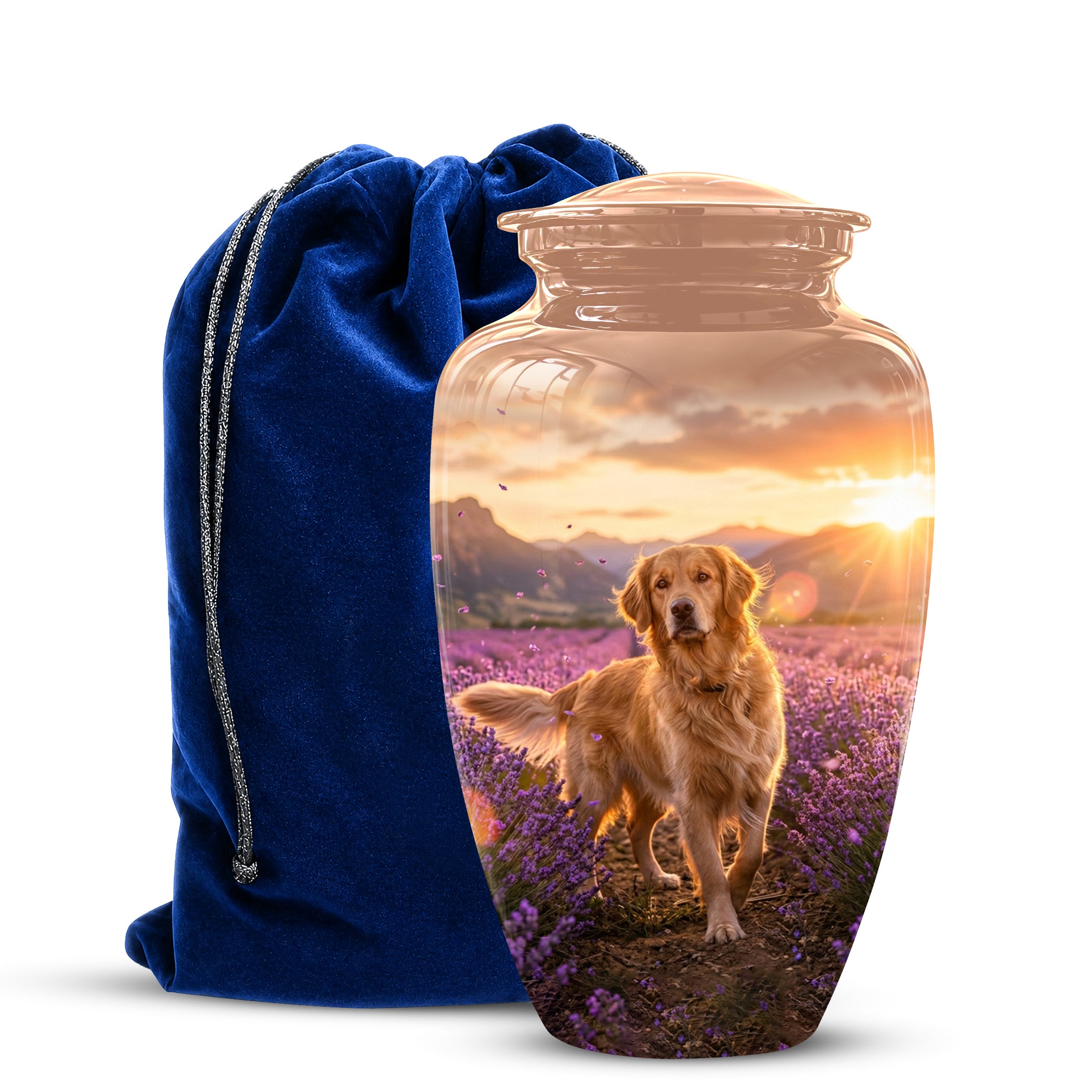 Golden Retriever Memorial Urn - Eternal Resting Urn For Pet Dog Ashes