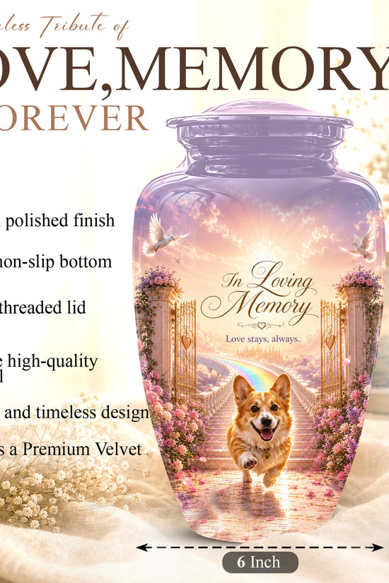 Pet Dog Memorial Urn – Personalized Dog Cremation Urn for Pets Ashes