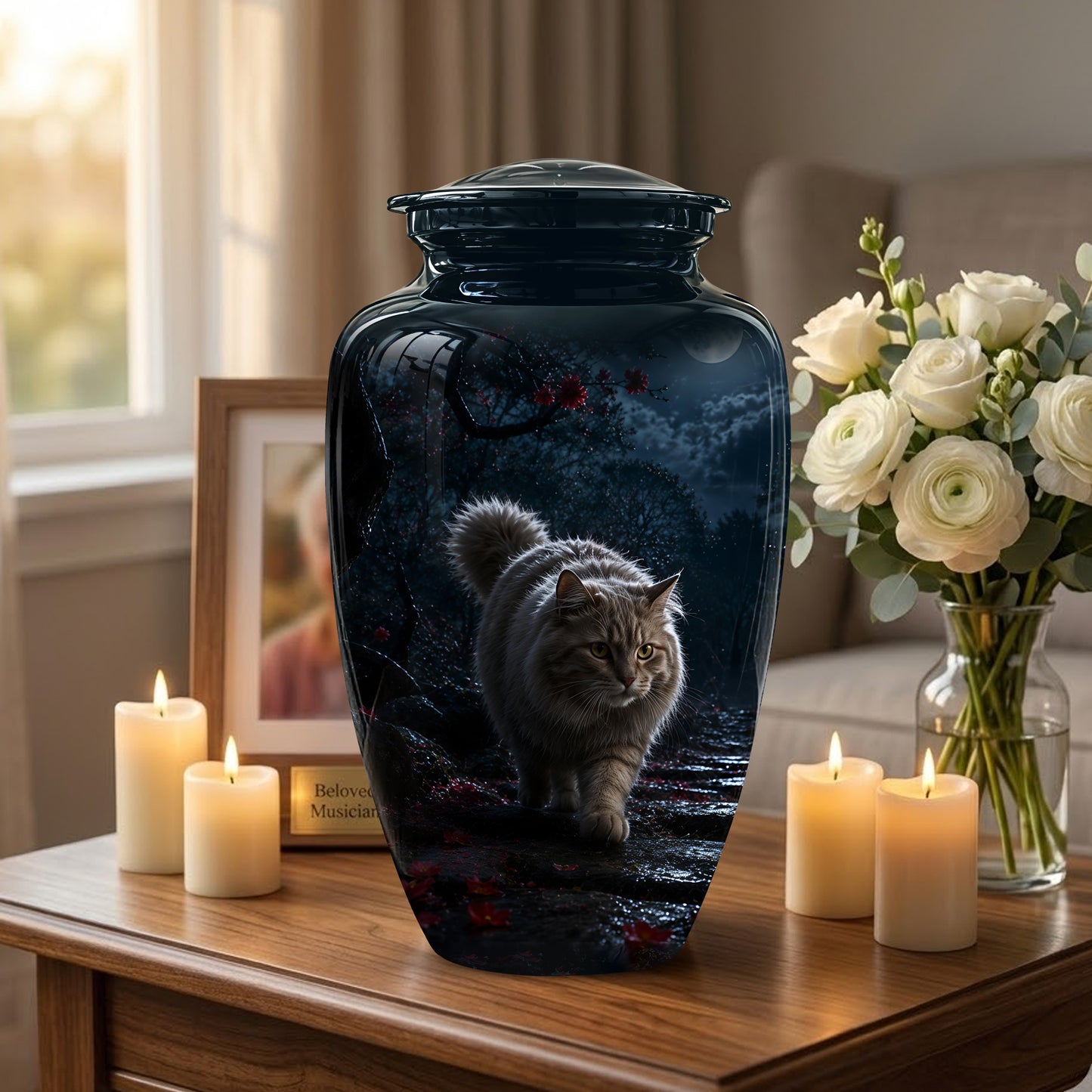 Custom Cat Cremation Urn - Handcrafted Pet Memorial Urns For Ashes