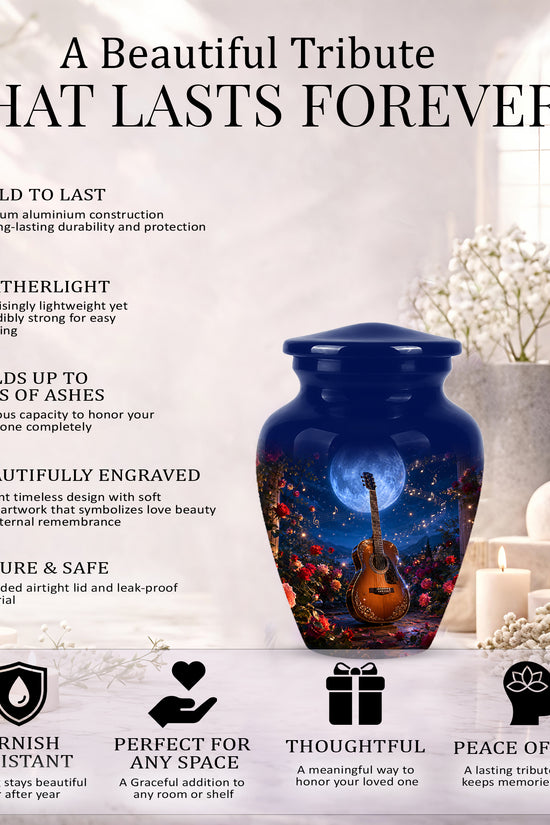 Guitar Memorial Urn - Personalized Cremation Urns For Men&Women Ashes