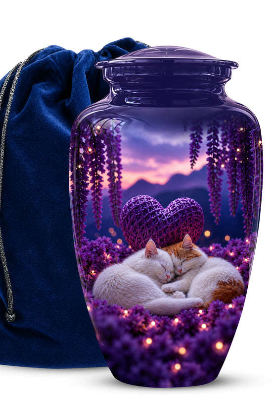 Eternal Resting Cat Cremation Urn - Personalized Urns For Pet Cat Ashes