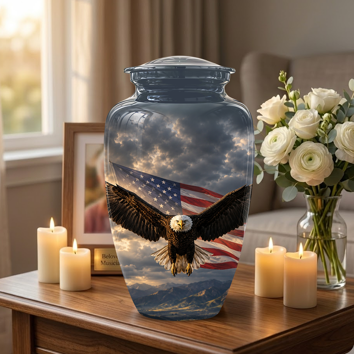 American Eagle Memorial Urn - Patriotic Burial Urns For Human Ashes