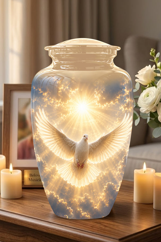 Flying Dove Cremation Urn - Custom Handcrafted Urn For Human Ashes