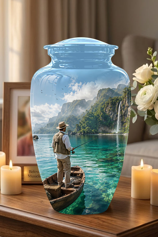 Fishing Boat Memorial Urn - Artistic Landscape Urns For Human Ashes