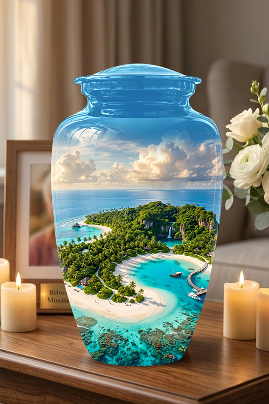 Beach Memorial Urns For Human Ashes - Custom Handmade Urns For Ashes