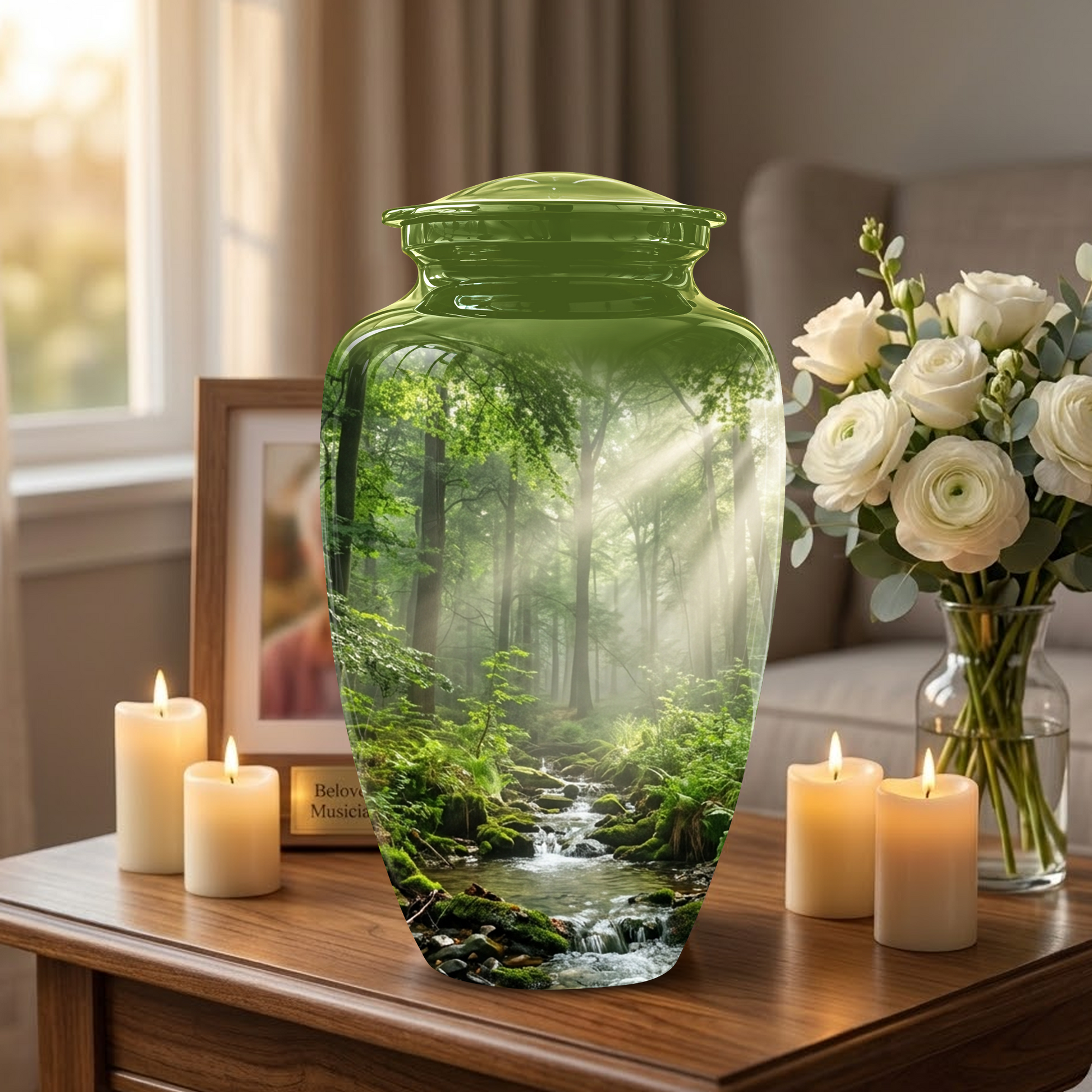 Forest Scenic Cremation Urn - Artistic Funeral Urns For Nature Lover's Ashes