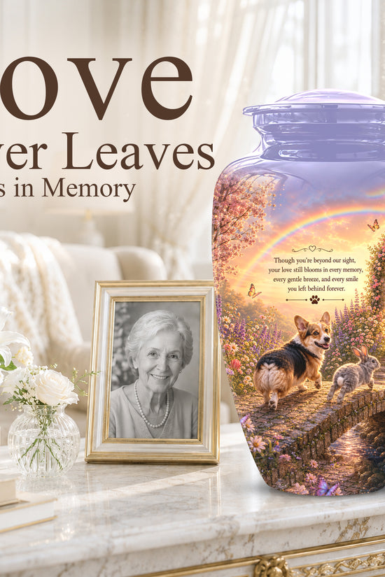 Rainbow Bridge Pet Memorial Urn – Personalized Urn For Dog & Cat
