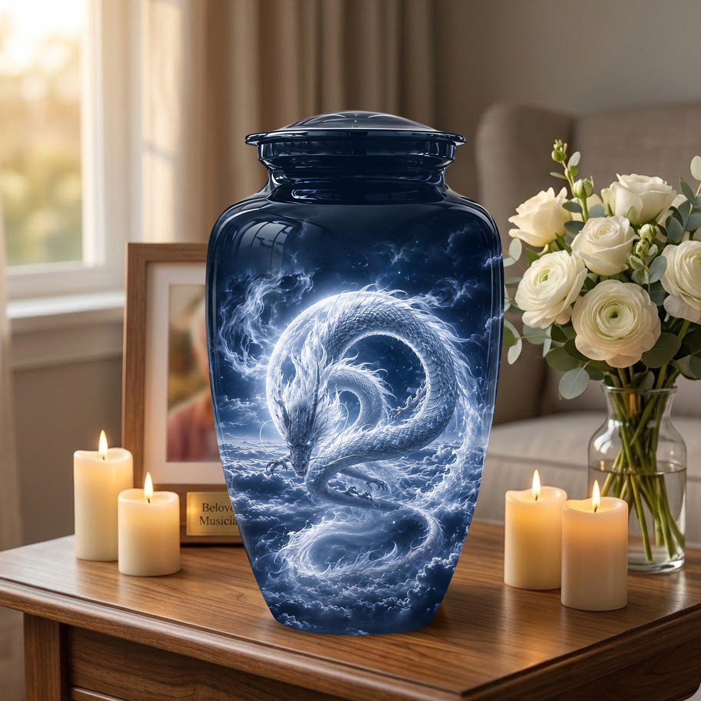 Dragon Cremation Urn - Unique Custom Memorial Urn For Human Ashes