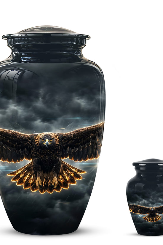 Flying Eagle Memorial Urn - Handcrafted Custom Urns For Human Ashes