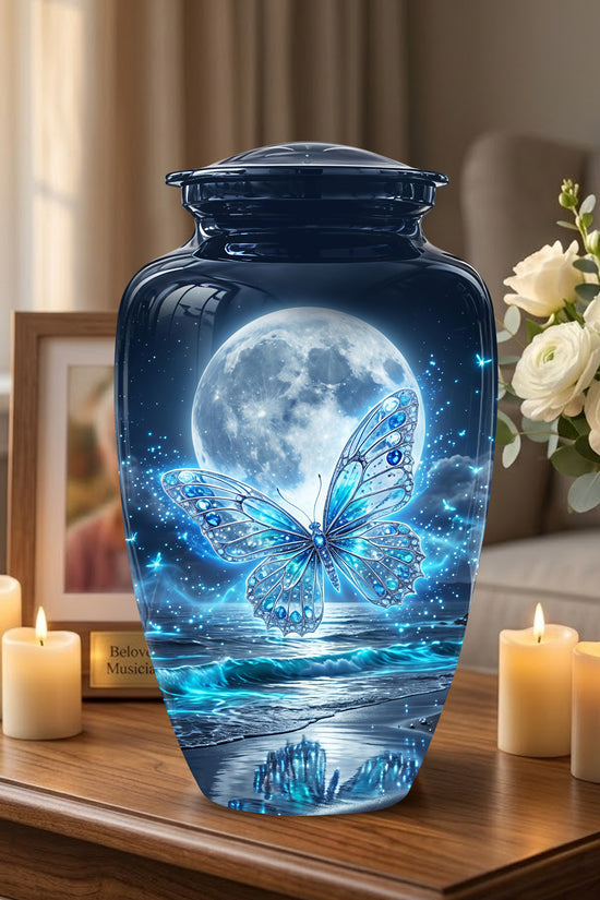 Beautiful Butterfly Burial Urn - Custom Memorial Urns For Women Ashes