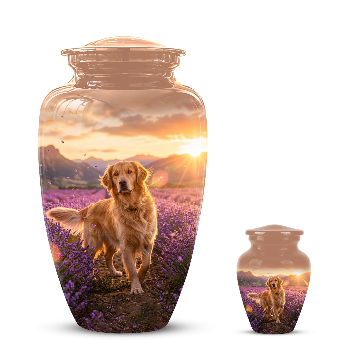 Golden Retriever Memorial Urn - Eternal Resting Urn For Pet Dog Ashes
