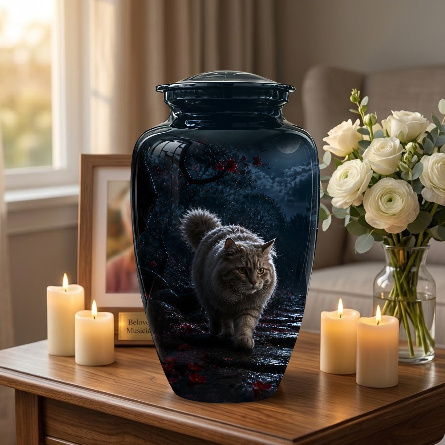 Custom Cat Cremation Urn - Handcrafted Pet Memorial Urns For Ashes