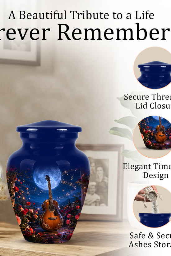 Guitar Memorial Urn - Personalized Cremation Urns For Men&Women Ashes
