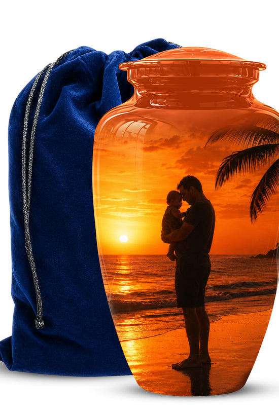 Custom Father Cremation Urn - Peaceful Tribute Memorial Urns For Dad