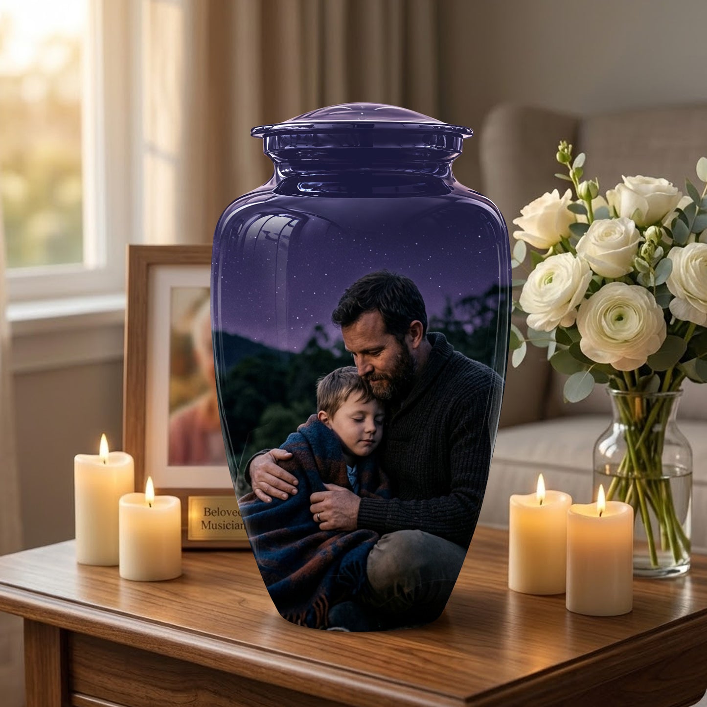 Father & Son Eternal's Love - Personalized Memorial Urns For Loved Ones Ashes