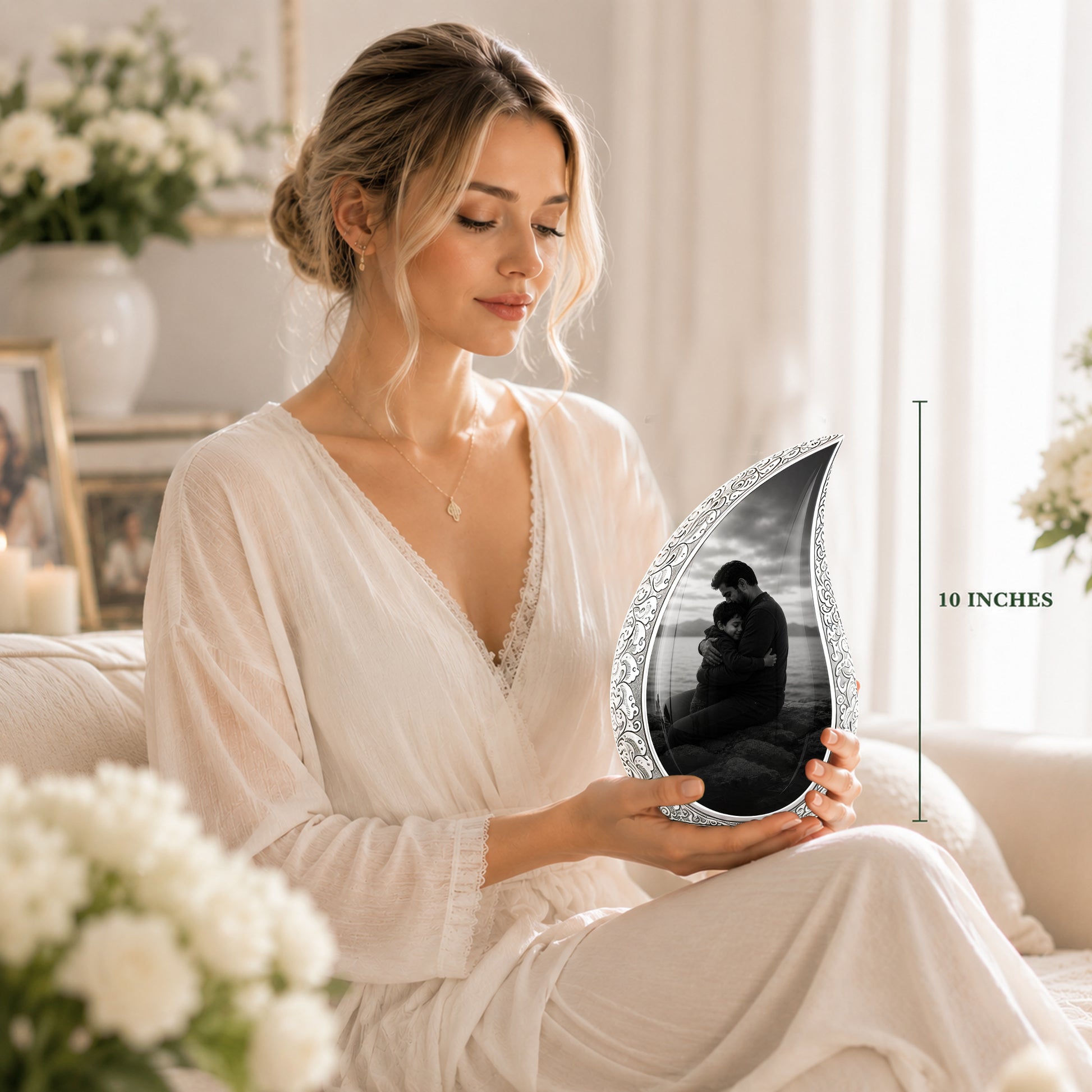 Personalized Father Cremation Urn - Memorial Tribute Urns For Fathers