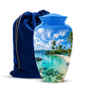 Beach Themed Burial Urn - Personalized Cremation Urns For Human Ashes