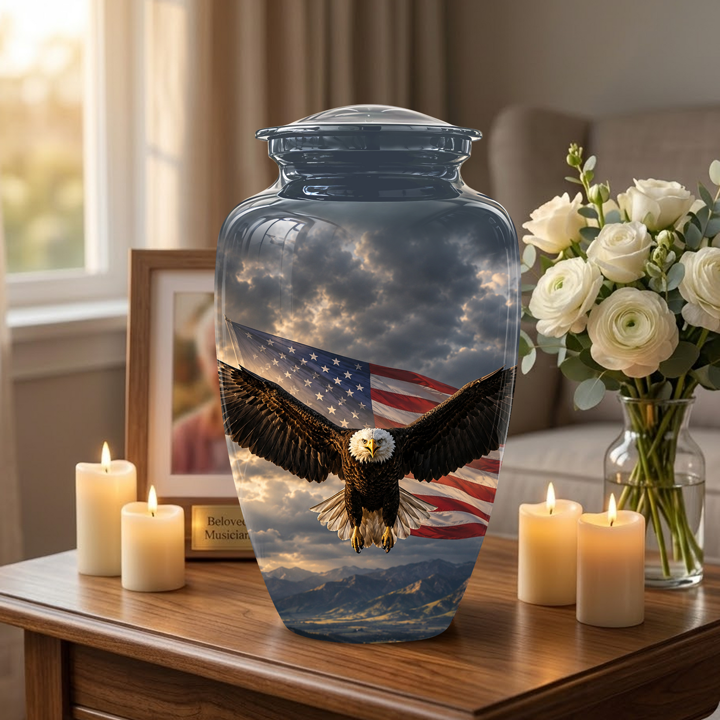 American Eagle Memorial Urn - Patriotic Burial Urns For Human Ashes