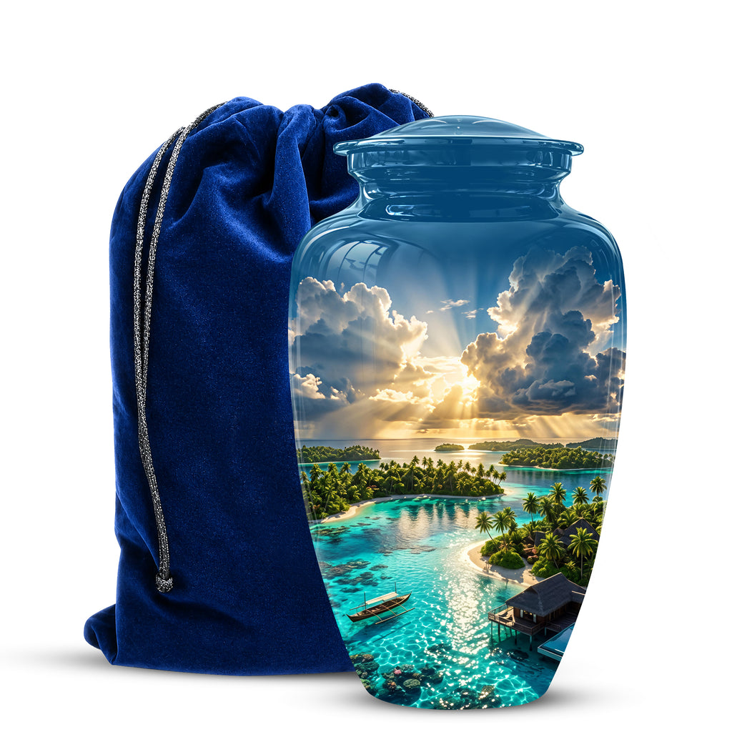Beach Cremation Urn - Personalized Adult Urns For Human Ashes