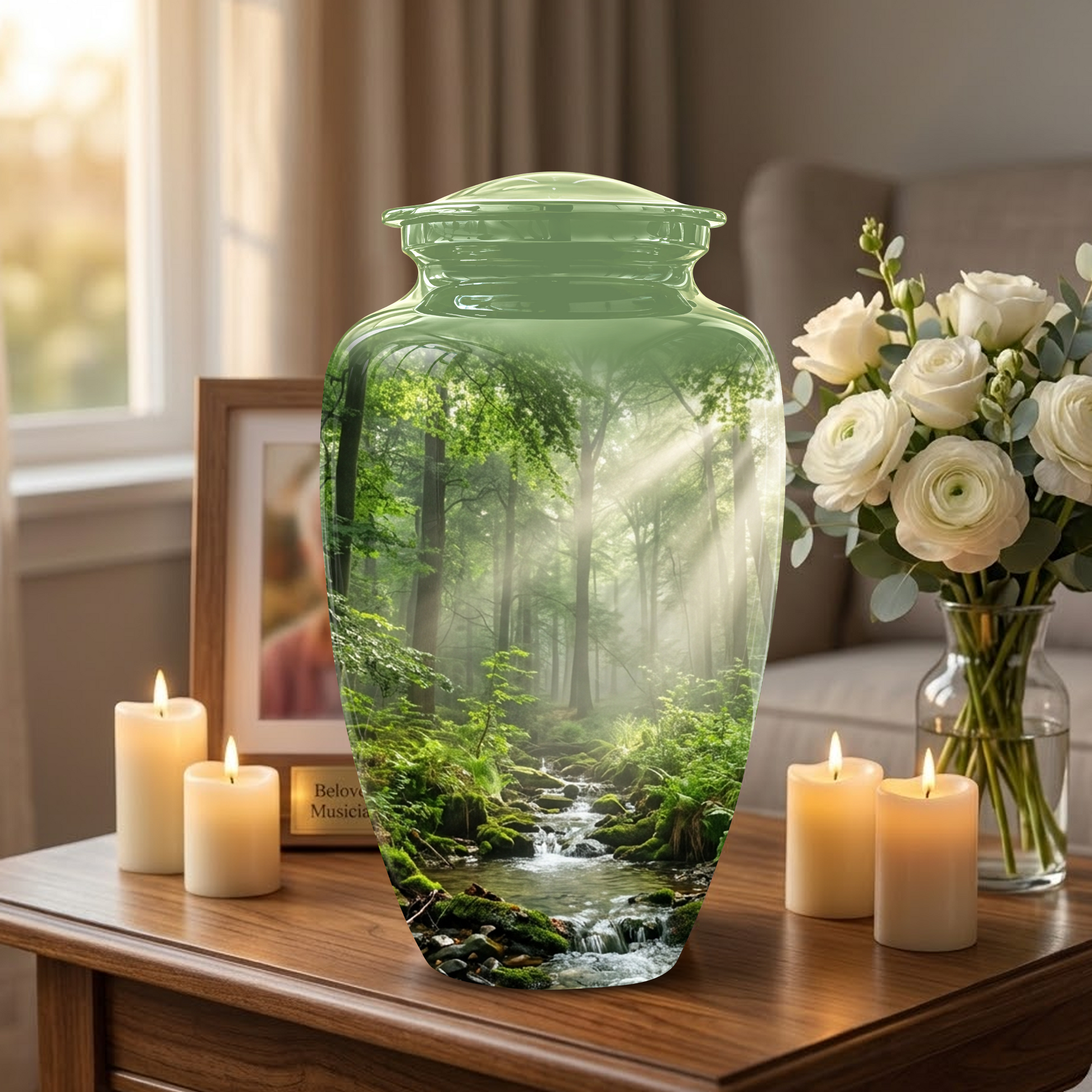 Forest Scenic Cremation Urn - Artistic Funeral Urns For Nature Lover's Ashes