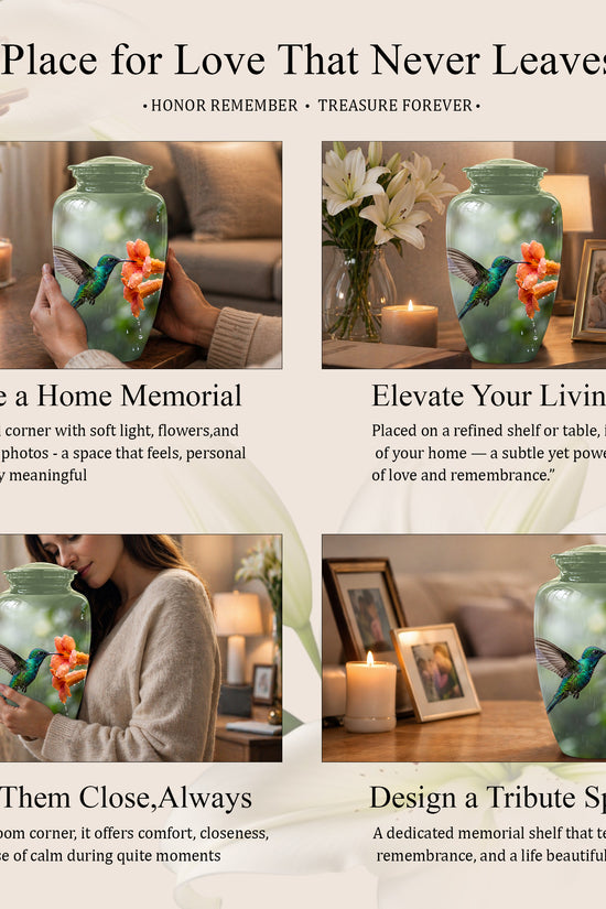 Hummingbird Memorial Urn for Ashes – Nature Inspired Design On Sale