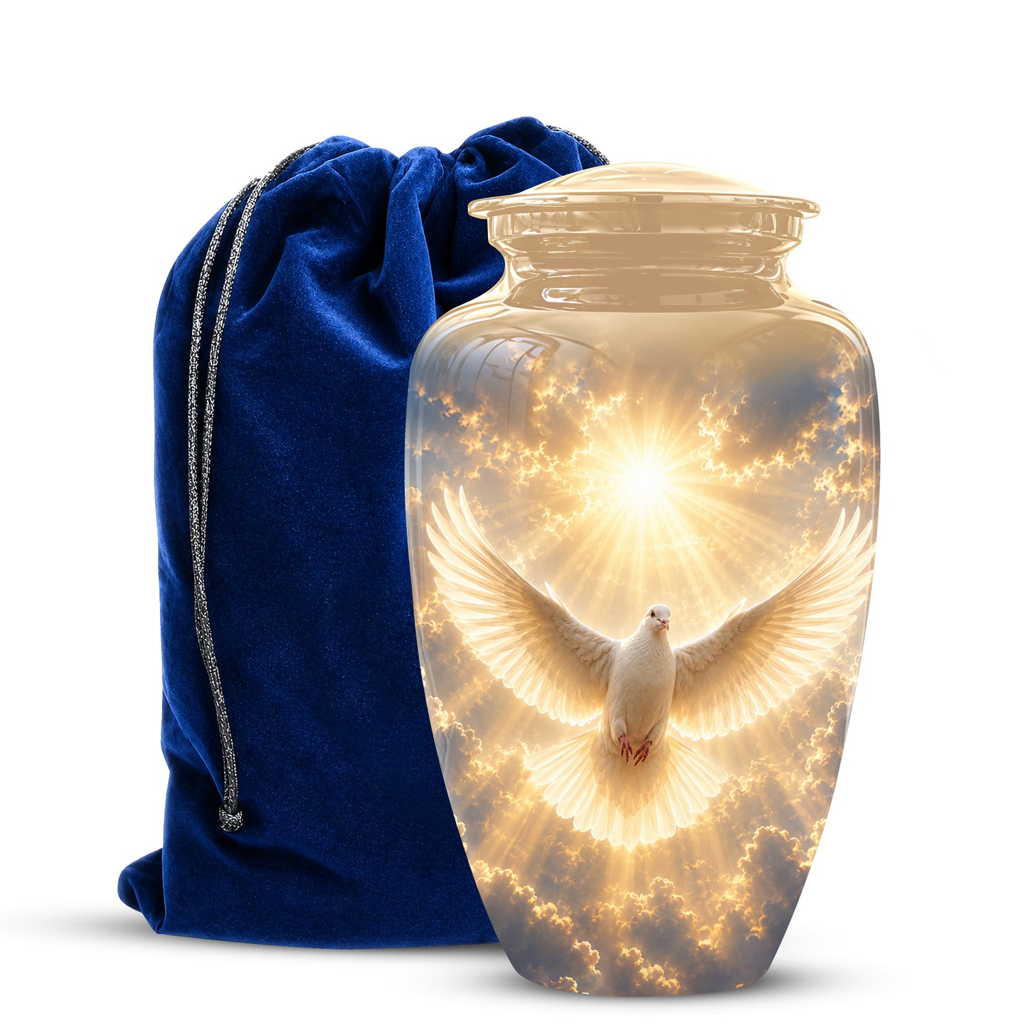 Flying Dove Cremation Urn - Custom Handcrafted Urn For Human Ashes