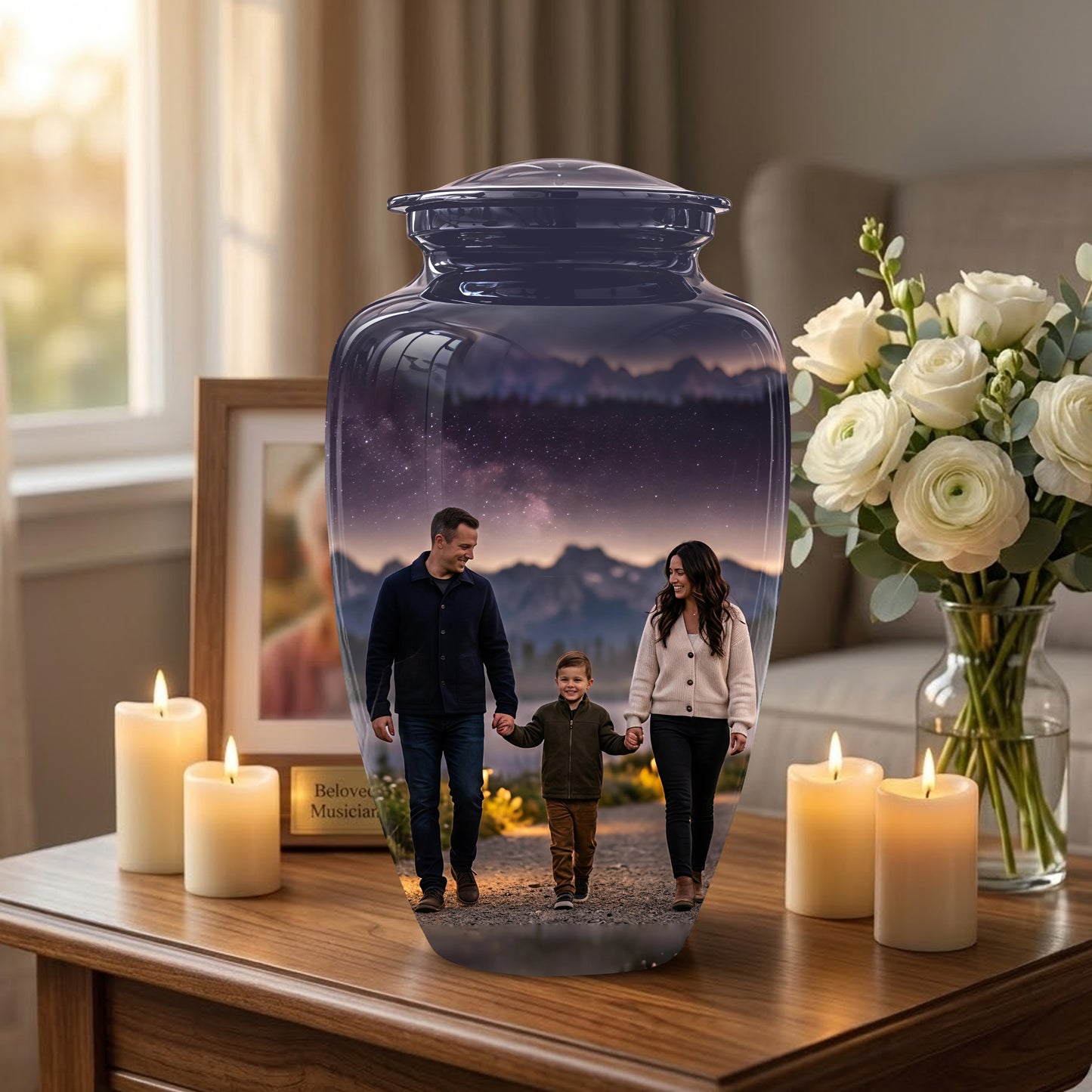 Father, Son & Mother Memorial Urn - Beautiful Tribute Urns For Loved Ones