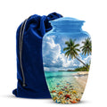 Beach Themed Burial Urn - Blue Sky Memorial Urns For Human Ashes