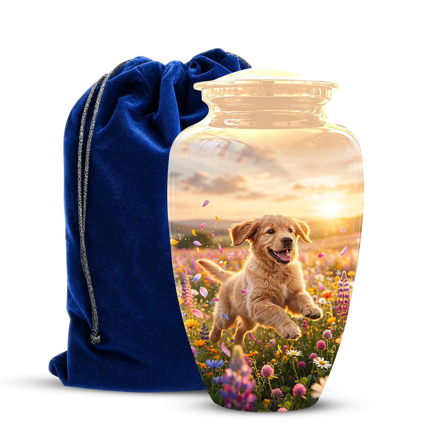 Playing Puppy Cremation Urn - Custom Memorial Urns For Pet Dog Ashes