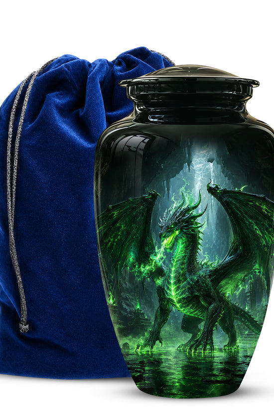 Dragon Themed Urn - Mythical Artistic Memorial Urns For Human Ashes