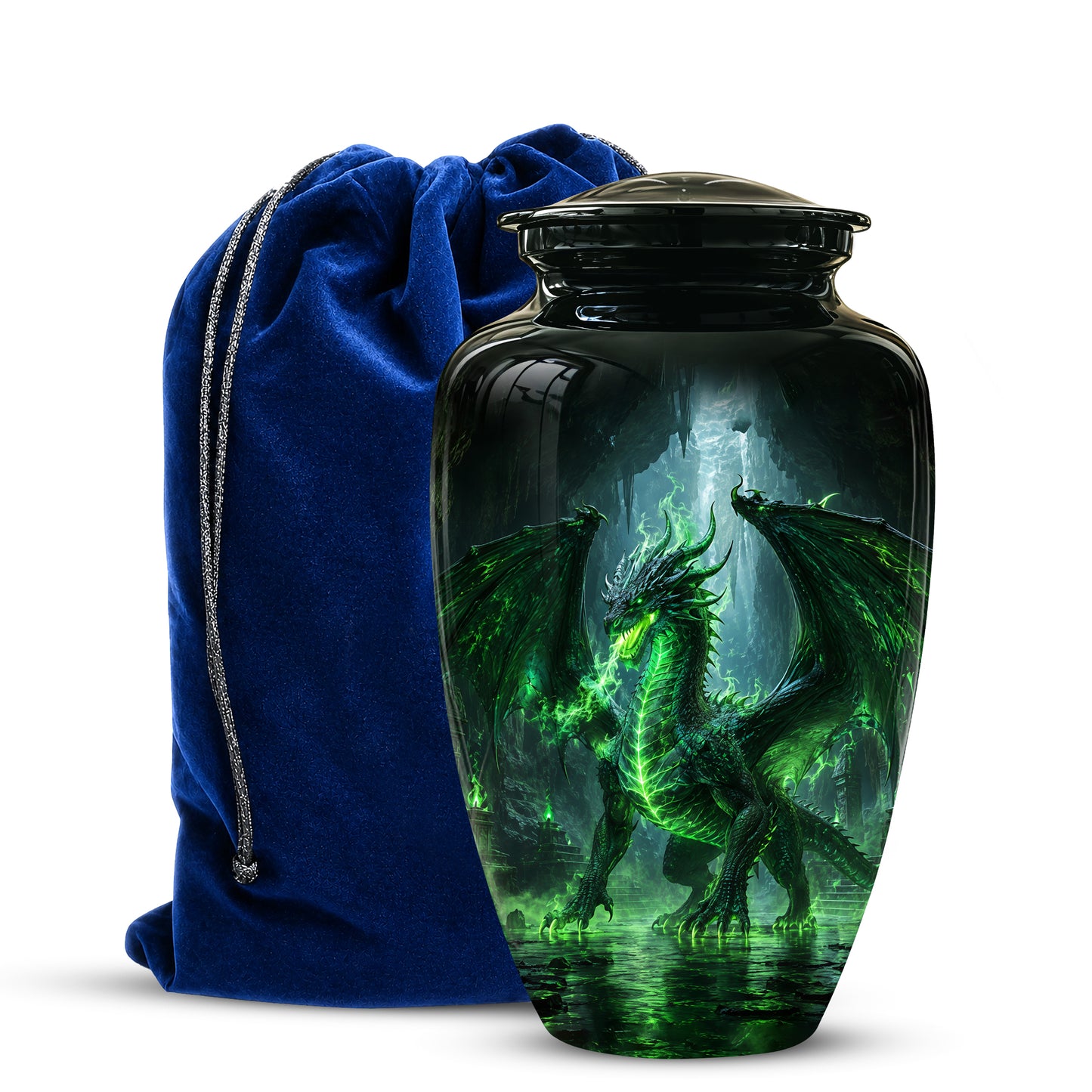 Dragon Themed Urn - Mythical Artistic Memorial Urns For Human Ashes