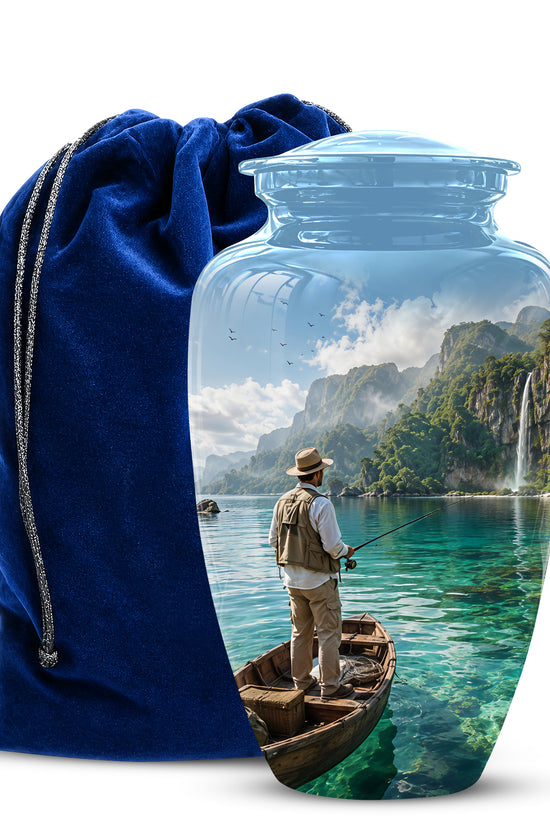 Fishing Boat Memorial Urn - Artistic Landscape Urns For Human Ashes