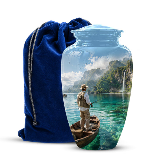 Fishing Boat Memorial Urn - Artistic Landscape Urns For Human Ashes