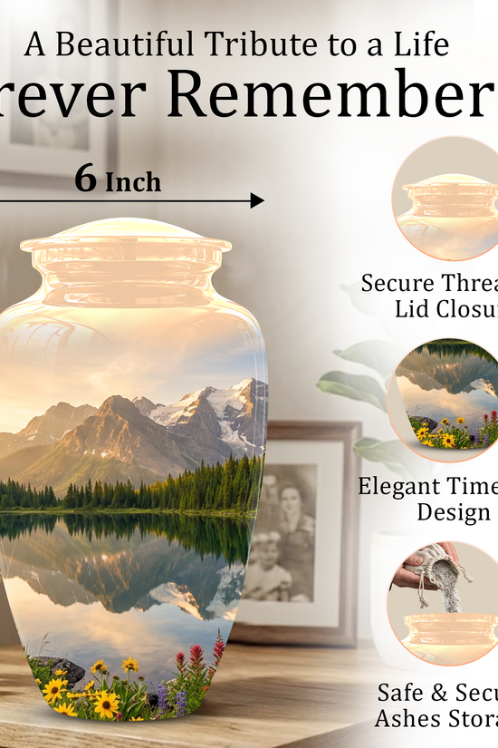 Mountain Cremation Urns For Ashes - Beautiful Funeral Urns For Nature Lovers