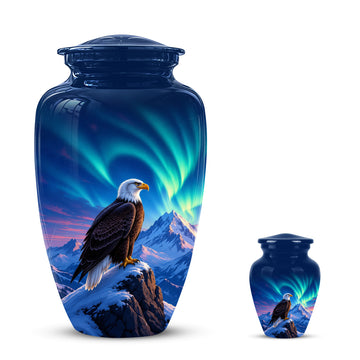 10 inch Large Urn with 1 Keepsake 3 inch