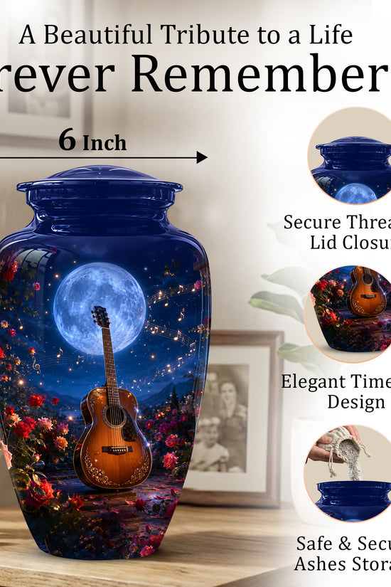Guitar Memorial Urn - Personalized Cremation Urns For Men&Women Ashes