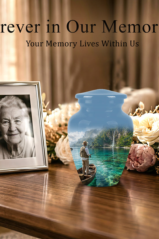 Fishing Boat Memorial Urn - Artistic Landscape Urns For Human Ashes