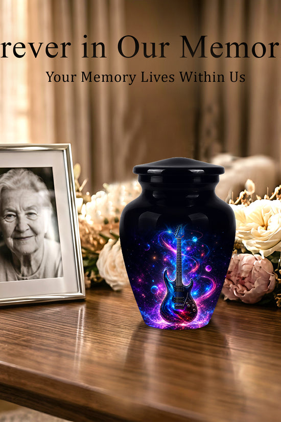 Electric Guitar Cremation Urn - Guitar Memorial Urns For Music Lovers