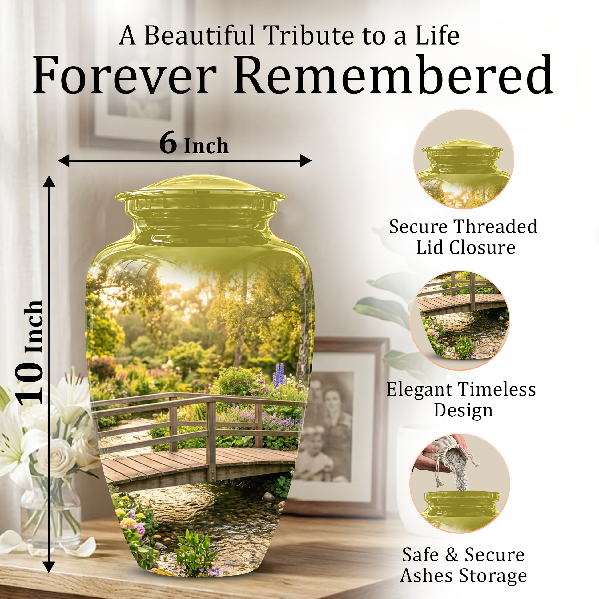 Beautiful Cremation Urns For Nature Lovers - Bridge Scenic Burial Urns
