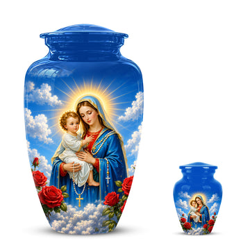 10 inch Large Urn with 1 Keepsake 3 inch