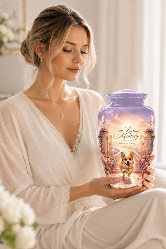 Pet Dog Memorial Urn – Personalized Dog Cremation Urn for Pets Ashes