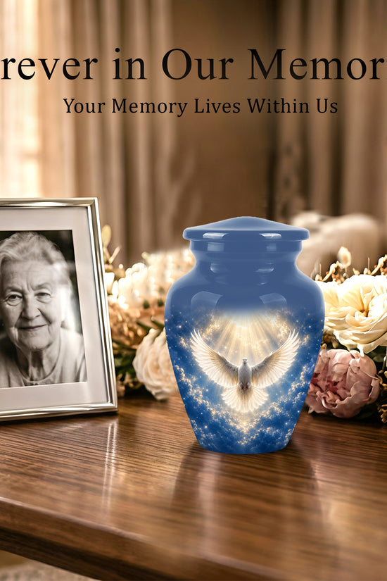 White Dove Cremation Urn - Beautifully Handcrafted Urns For Ashes