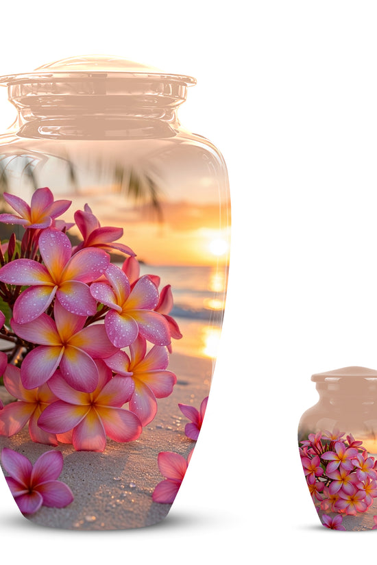 Personalized Flower Cremation Urn - Premium Adult Memorial Urn On Sale