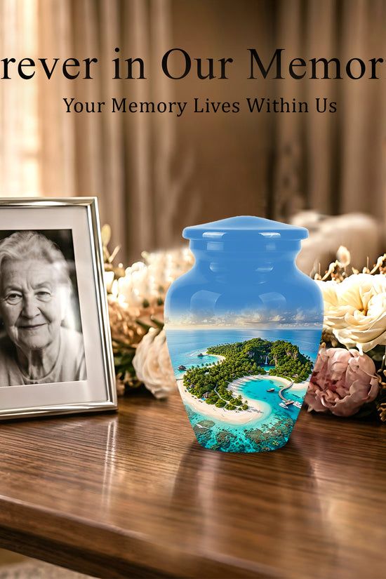 Beach Memorial Urns For Human Ashes - Custom Handmade Urns For Ashes