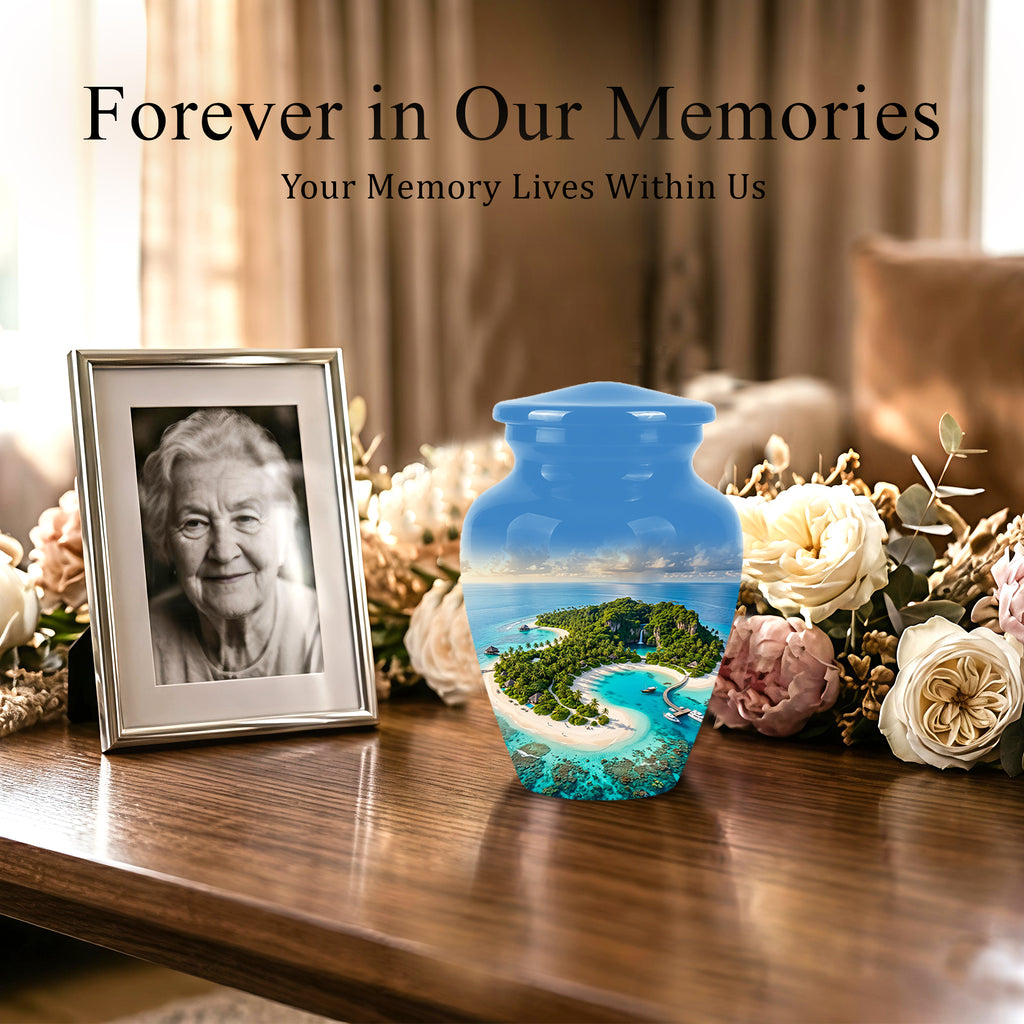 Beach Memorial Urns For Human Ashes - Custom Handmade Urns For Ashes